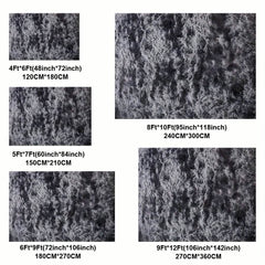 Light Gray Shaggy Area Rug – Soft Plush Indoor Carpet